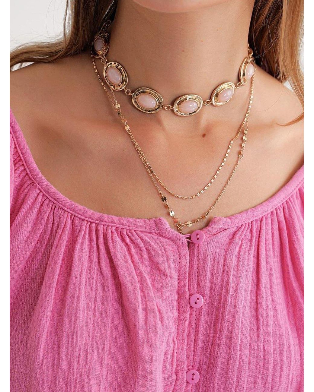 MixRay Pink Bluse