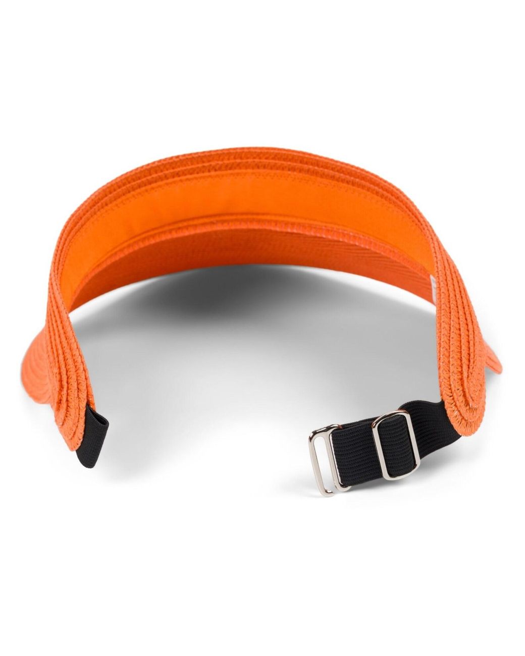 styleBREAKER Orange Cap Papierstroh Visor Cap Einfarbig