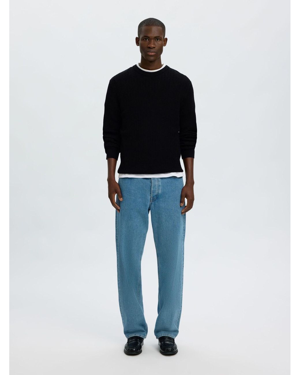 SELECTED Pullover in Black für Herren