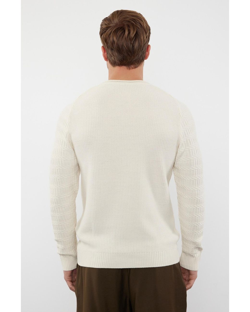 Trendyol Pullover in White für Herren