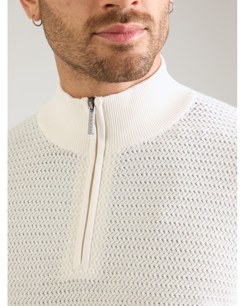Bugatti Pullover in White für Herren