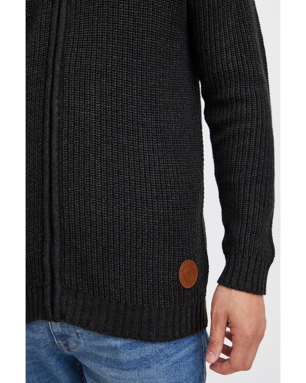 Solid Strickjacke Xenos in Black für Herren