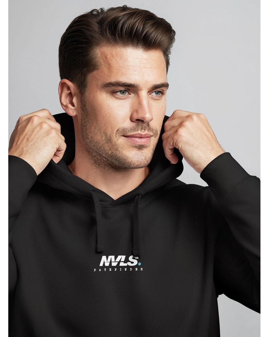 Neverless Sweatshirt Explorer in Black für Herren