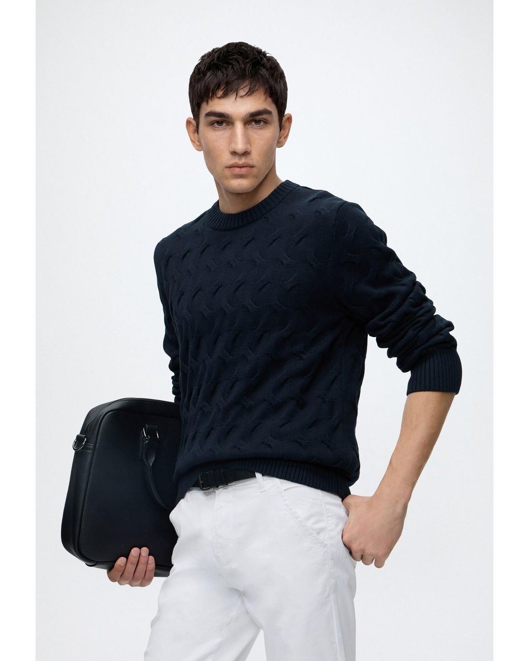 SELECTED Pullover Slmcarlos in Blue für Herren