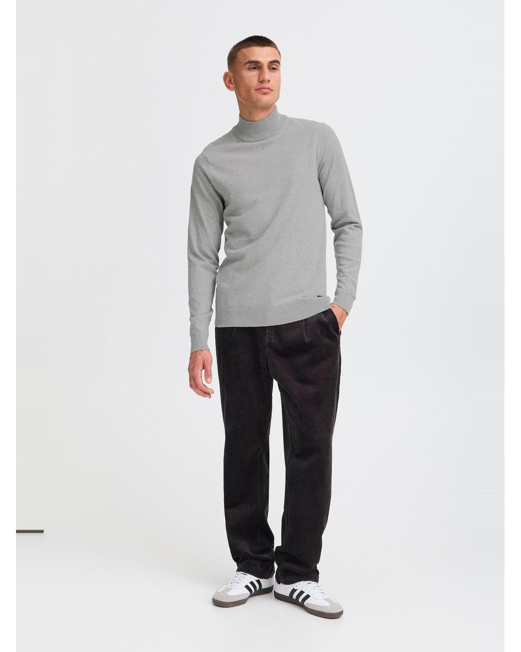 Solid Rollkragenpullover Sdakalmo in Gray für Herren