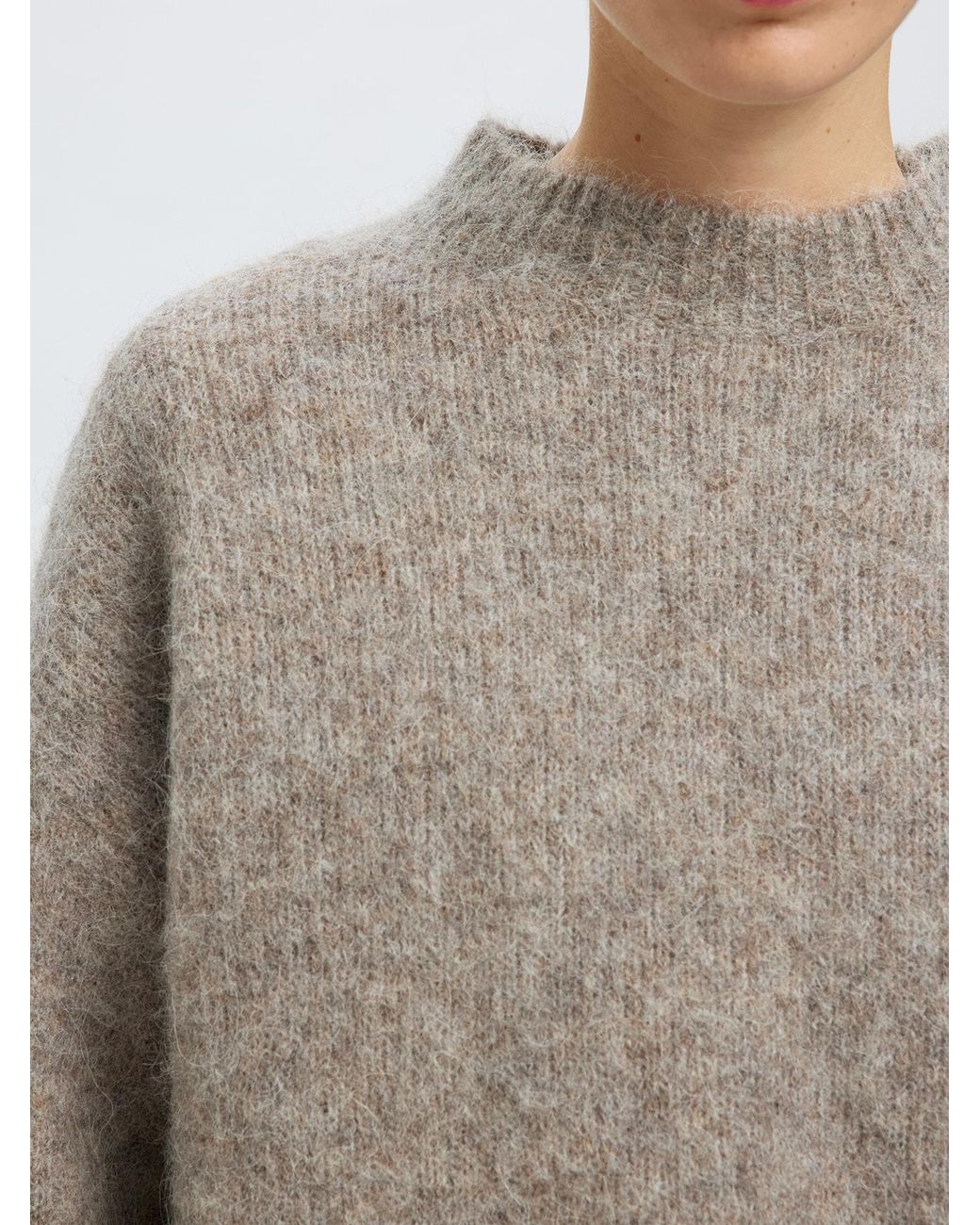 SELECTED Gray Pullover Slfgabriella