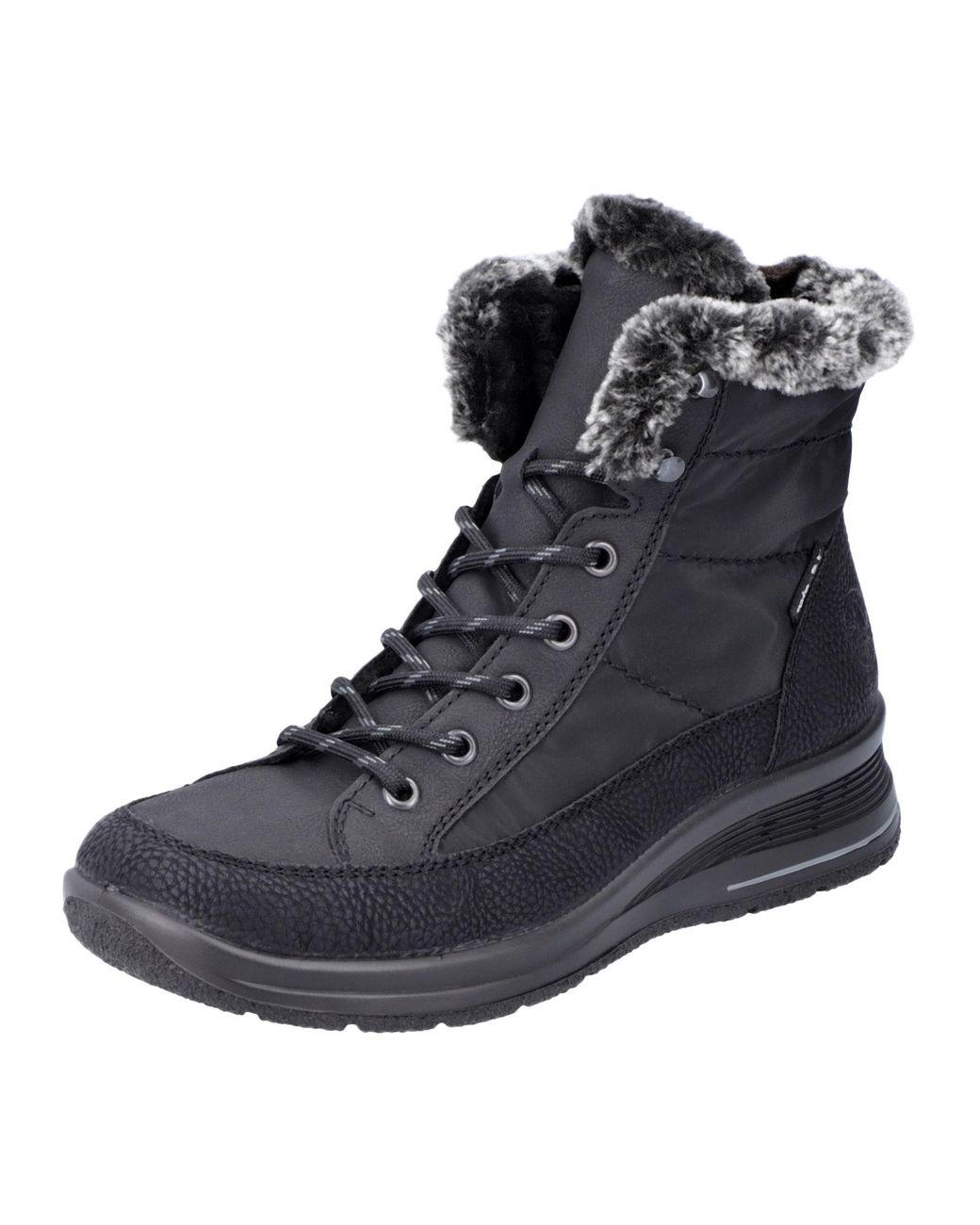 Rieker Black Schnürstiefelette