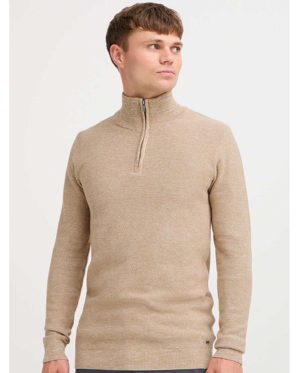 INDICODE Pullover Jador in Natural für Herren