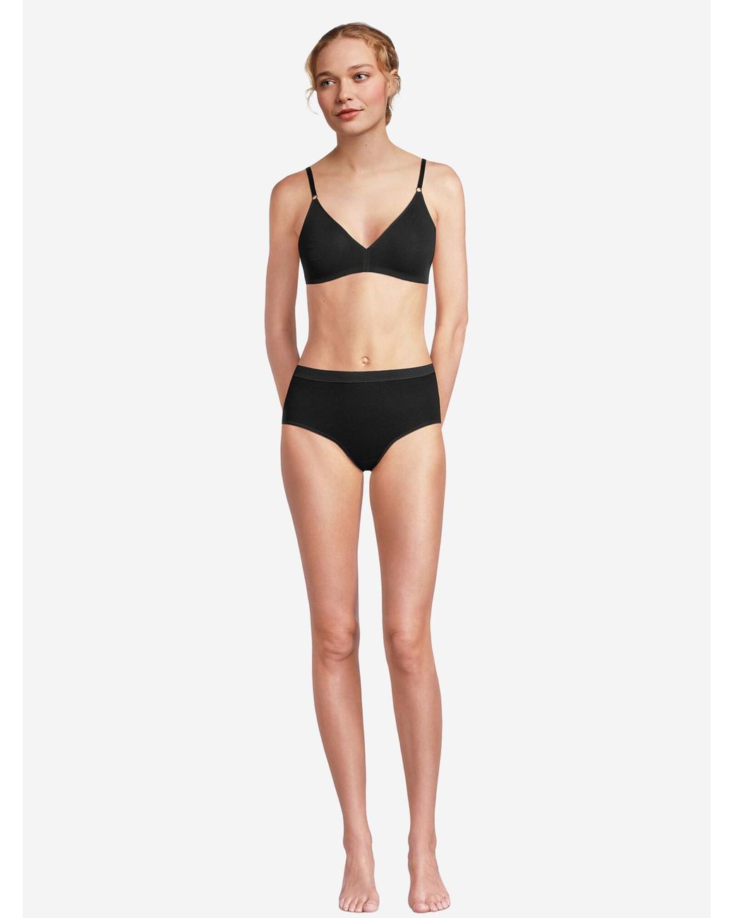 Conta Black Slip Feinripp