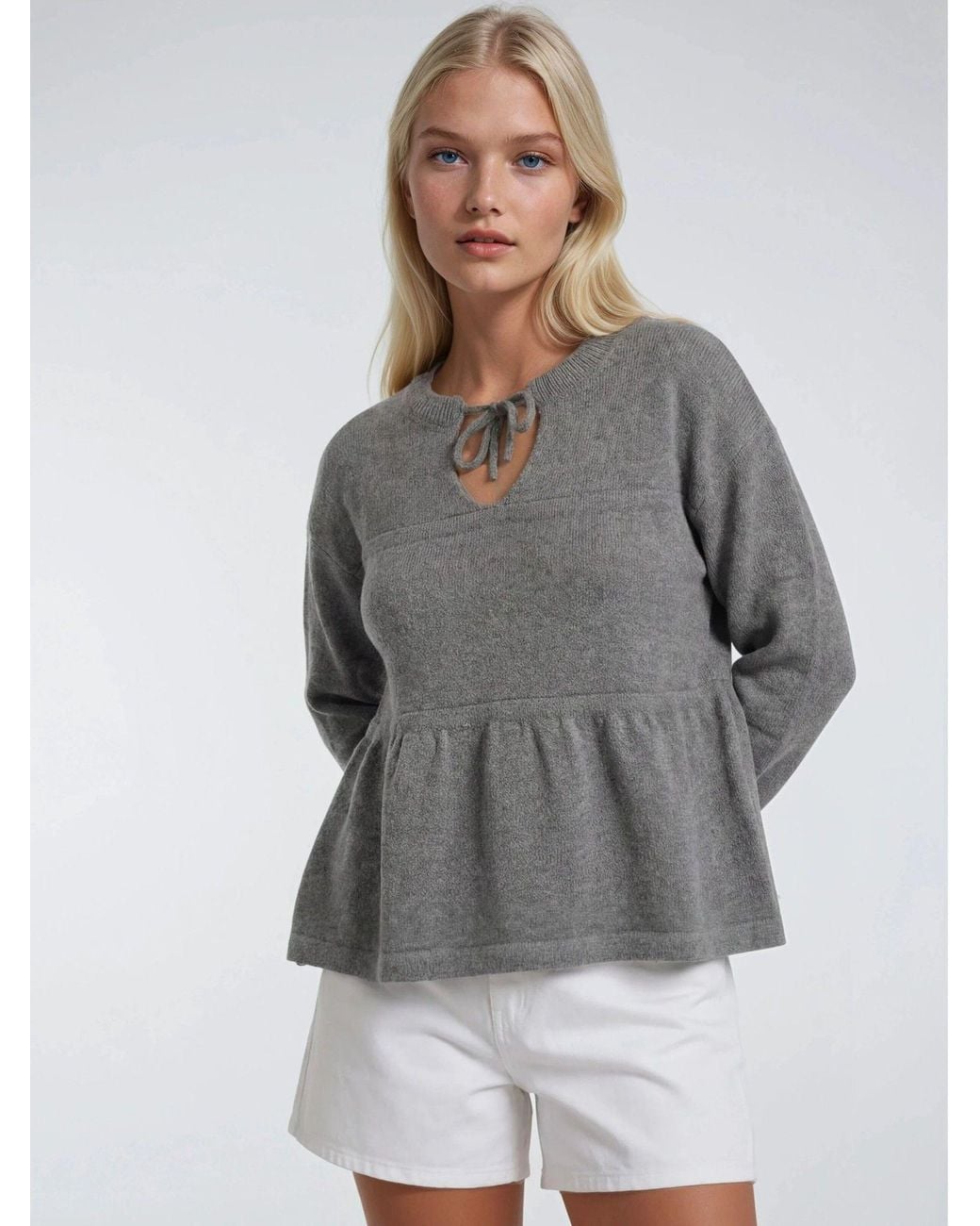 MixRay Gray Pullover Pullover