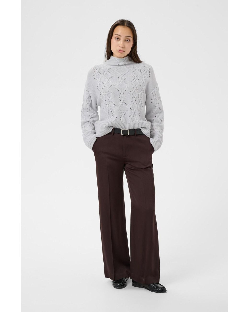 Part Two White Pullover Charne
