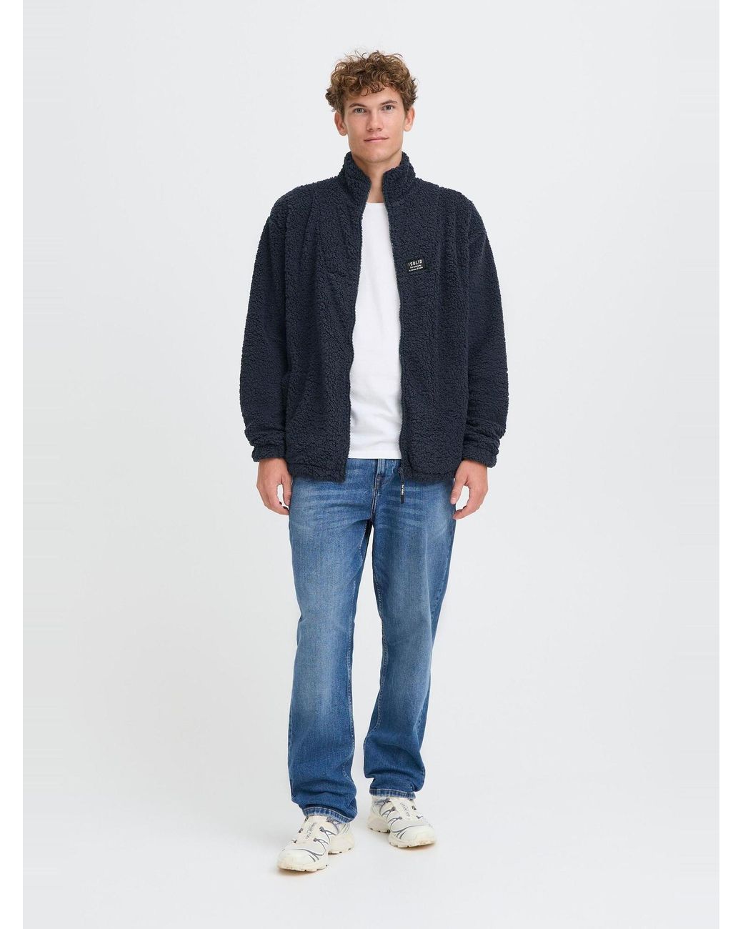 Solid Sweatjacke Sdpet in Blue für Herren