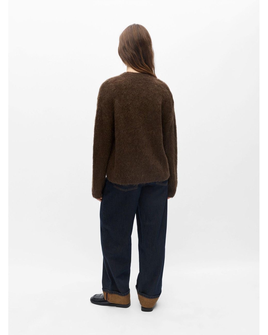 Object Brown Strickjacke Objharry