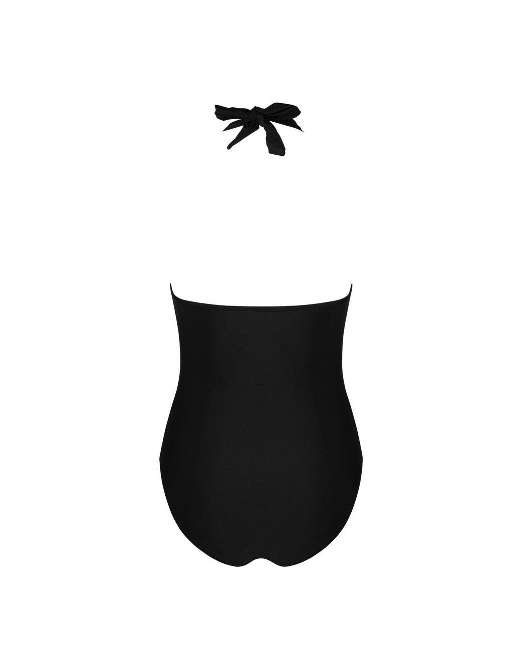 CUPSHE Black Badeanzug V-Neckline Halter