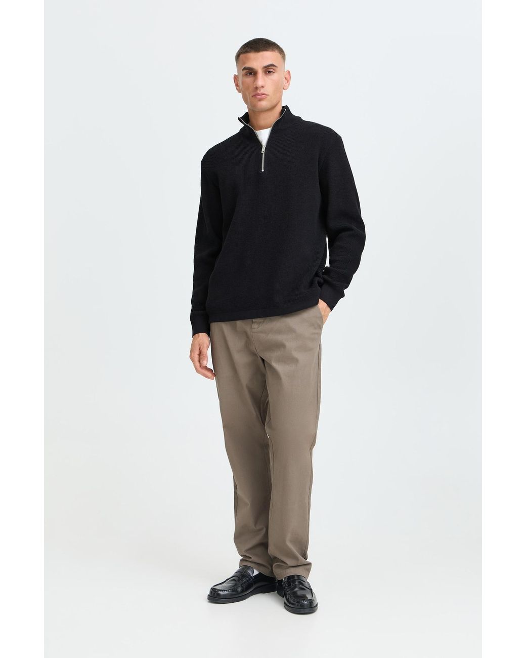 Solid Pullover Sdvian in Blue für Herren