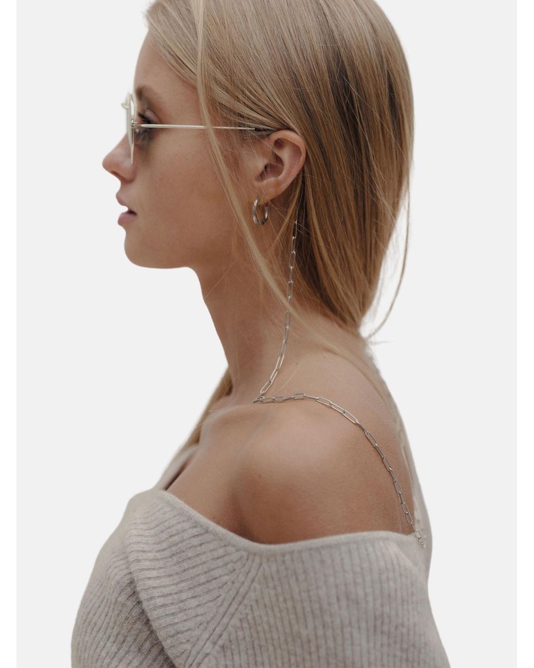 GOOD.designs White Brillenkette