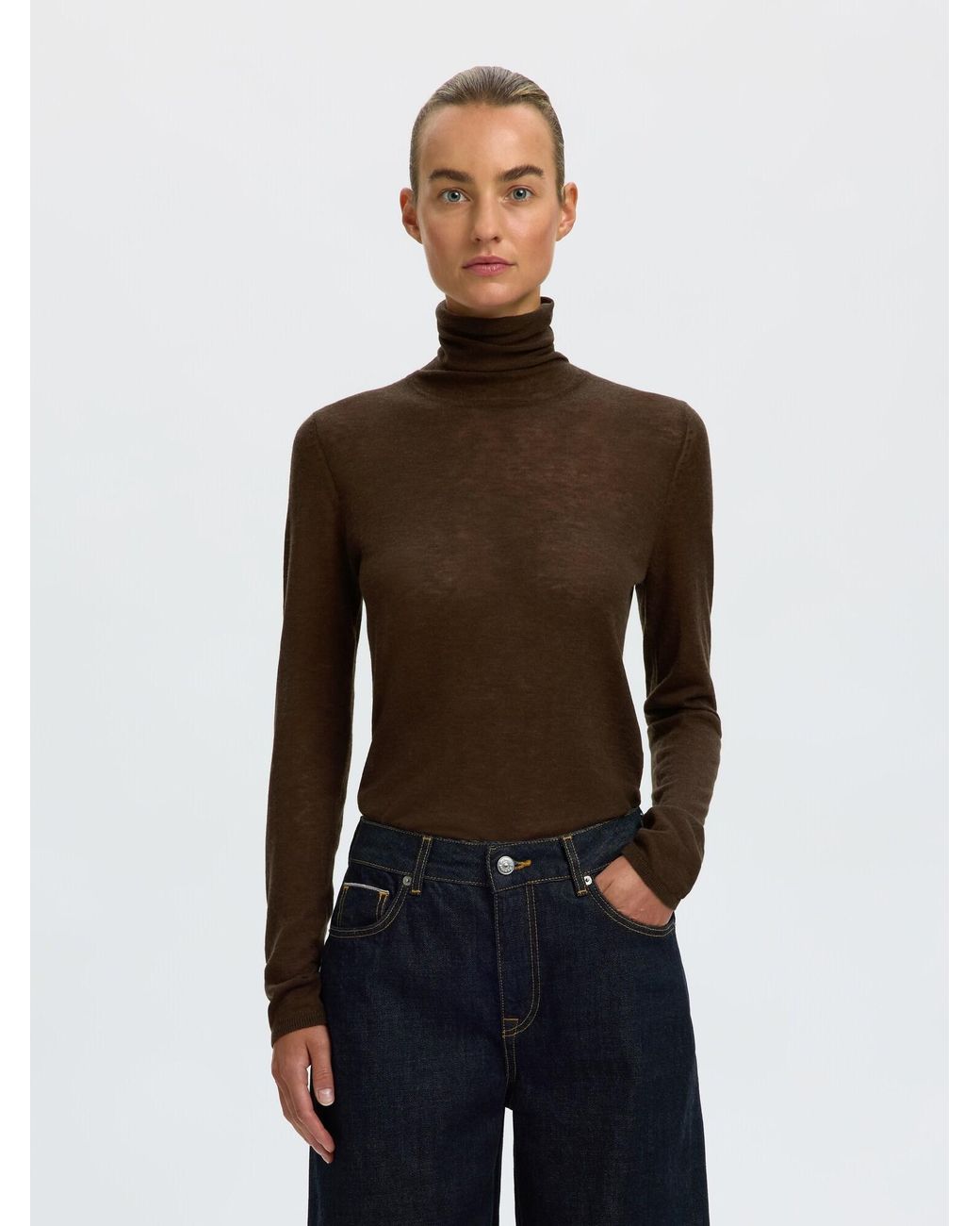 SELECTED Brown Pullover Vendy