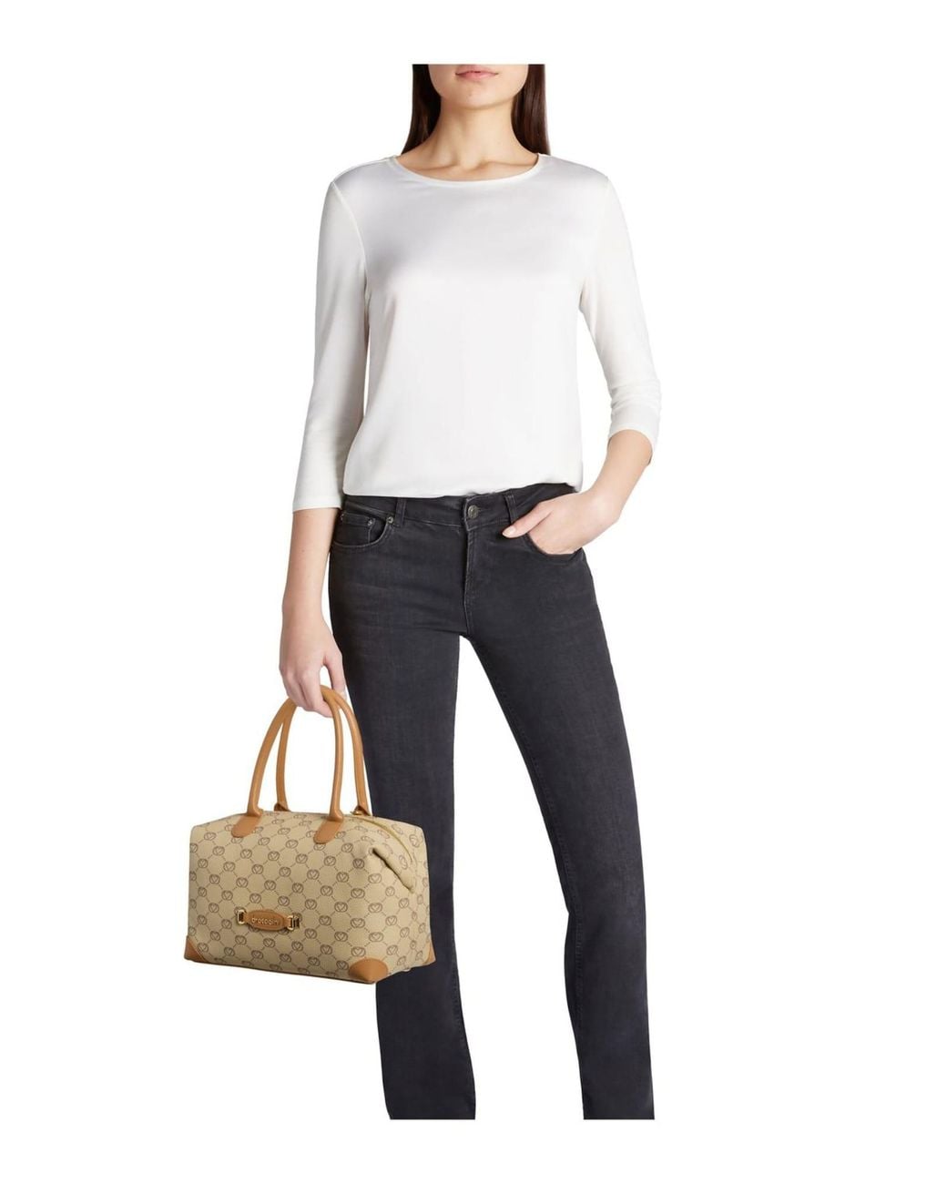 Braccialini Natural Handtasche Monogram