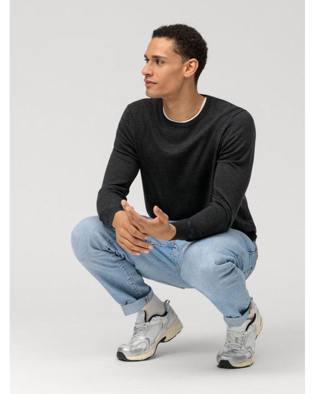 Olymp Pullover in Black für Herren