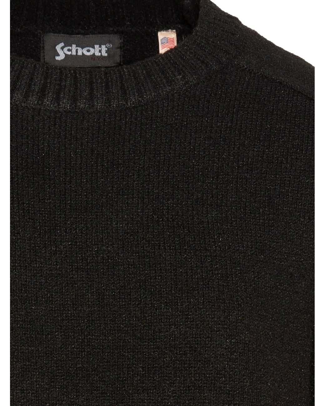 Schott Nyc Black Pullover