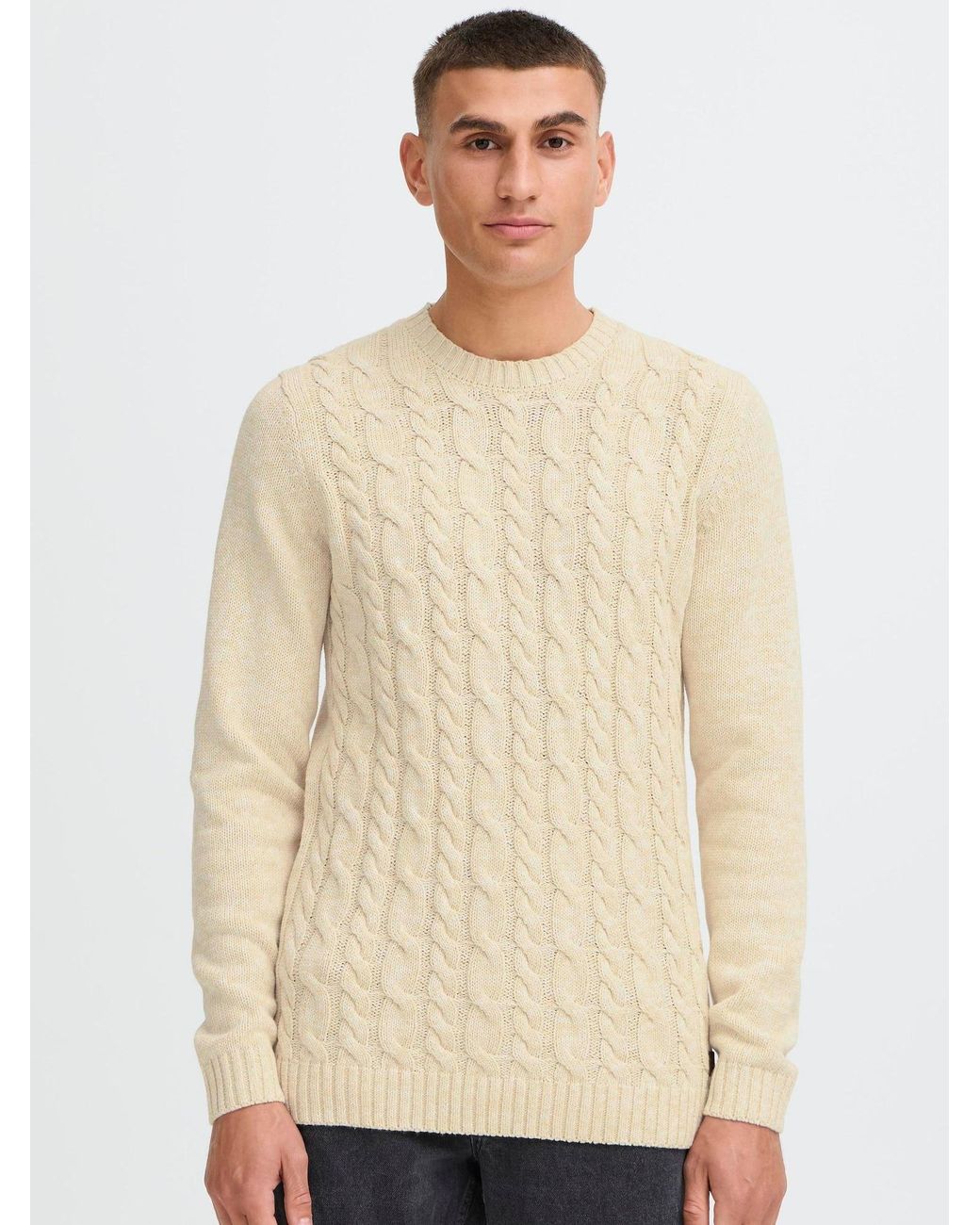 Solid Pullover Sdricco in Natural für Herren