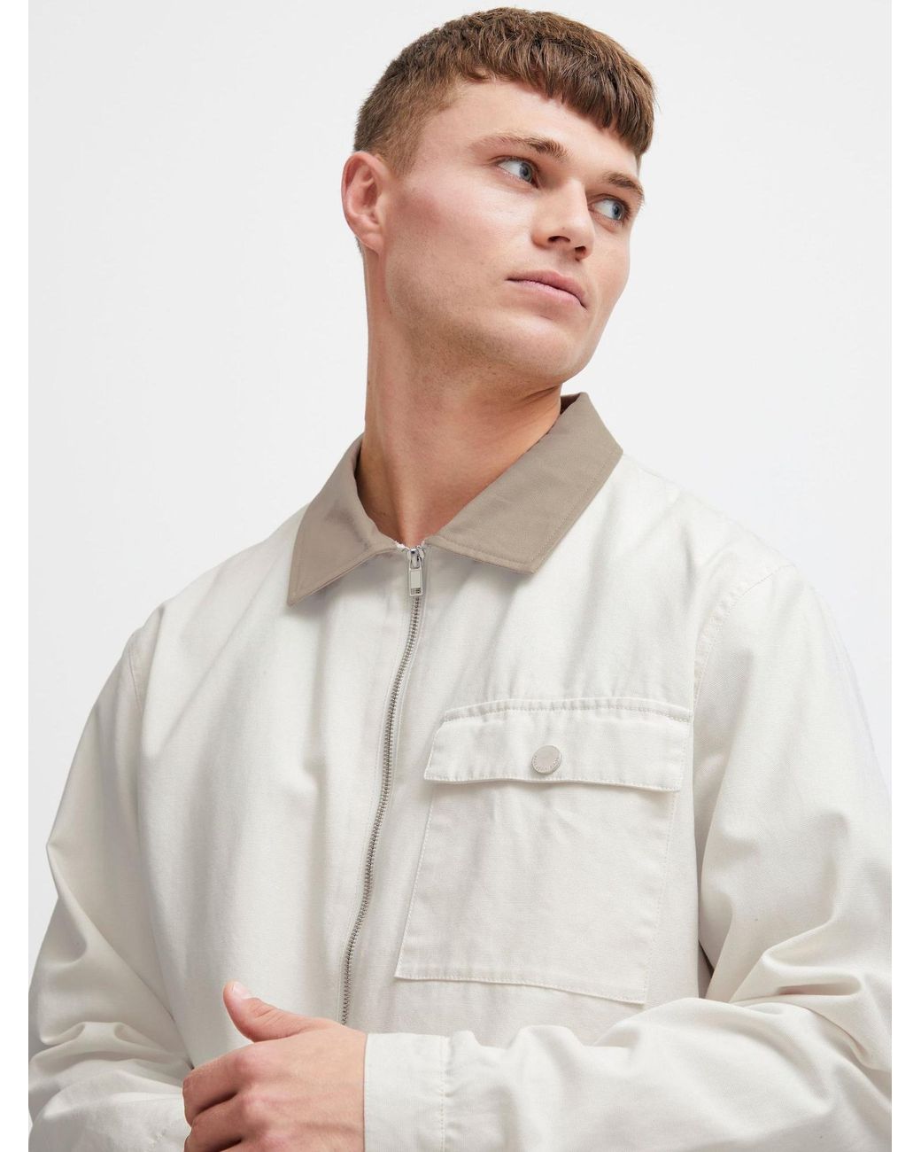 Solid Übergangsjacke Ib in White für Herren