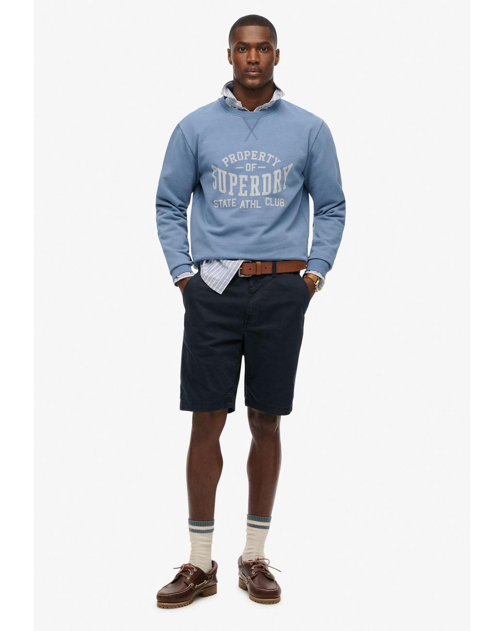 Superdry & Co Sweatshirt Athletic Essentials in Blue für Herren