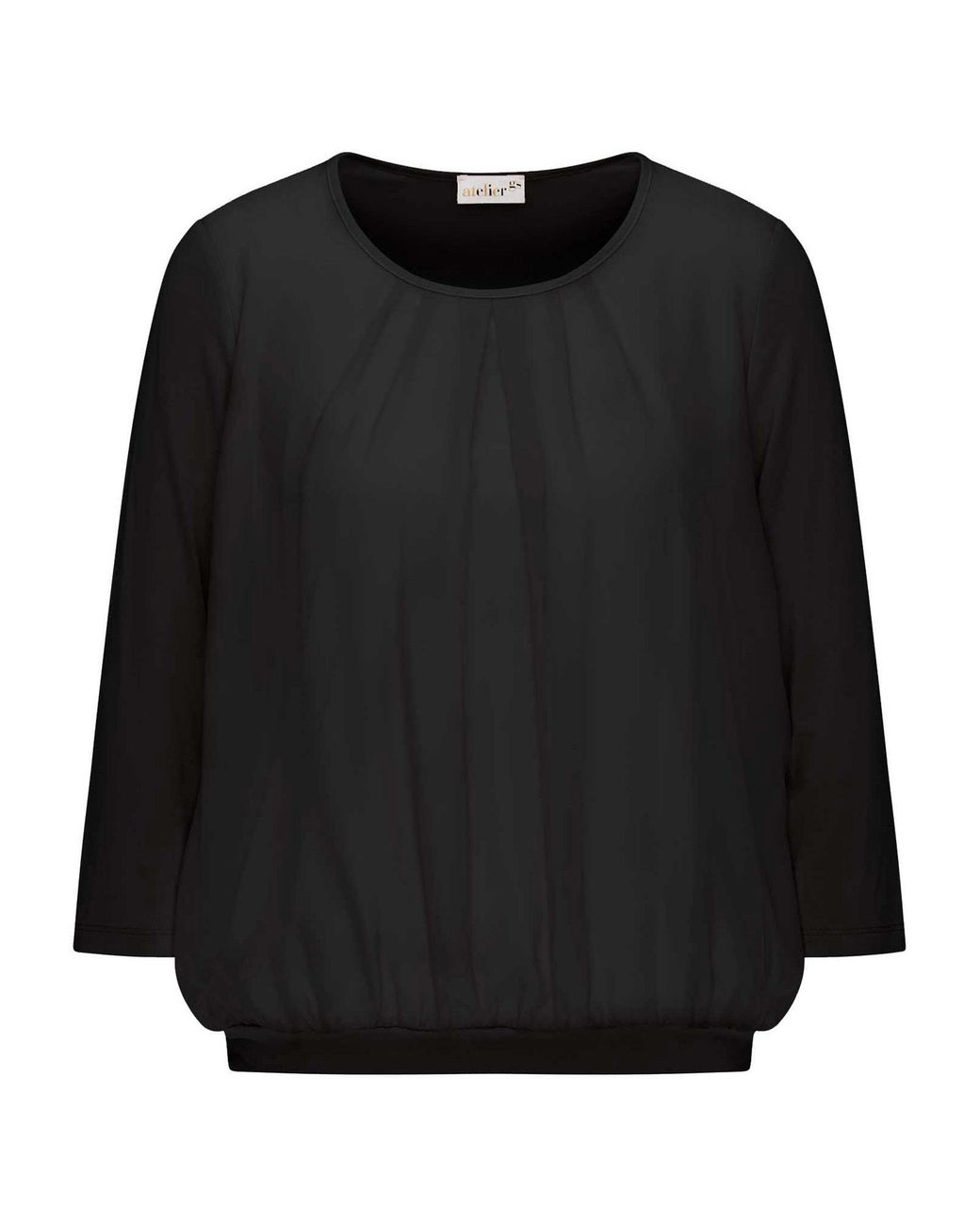 Goldner Black Bluse