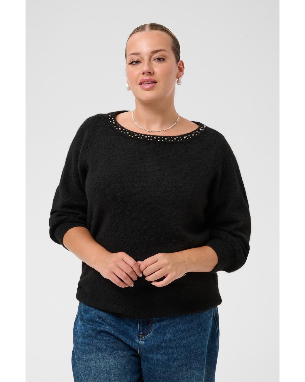 Kaffe Black Pullover Selia