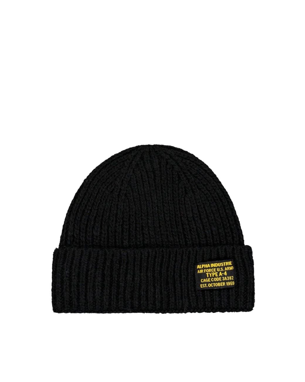 Alpha Industries Black Mütze