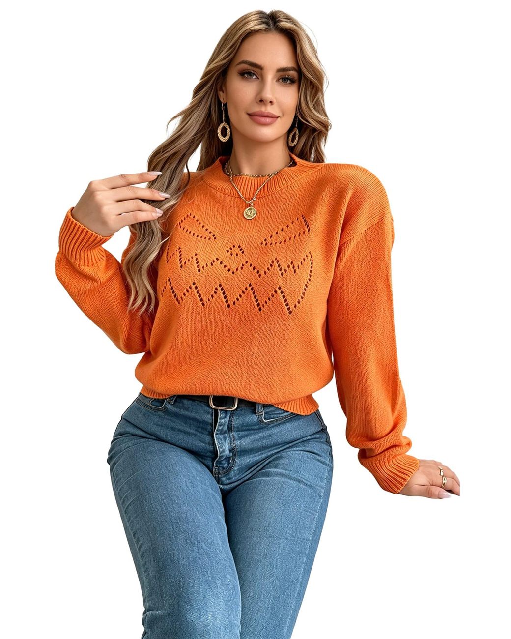 KoJooin Orange Pullover