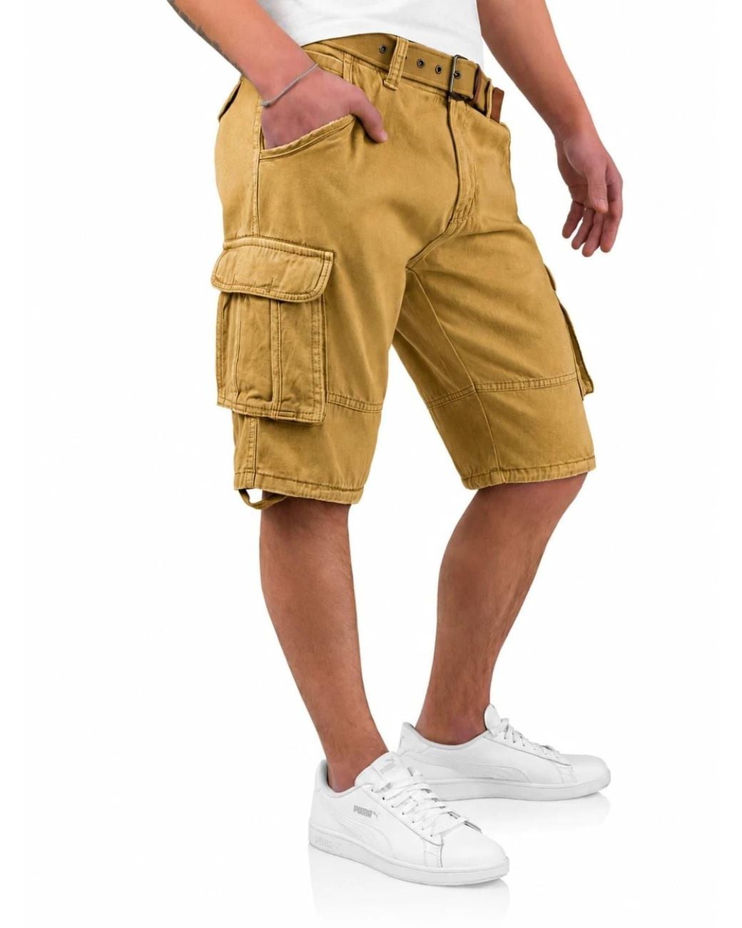 INDICODE Cargohose in Yellow für Herren