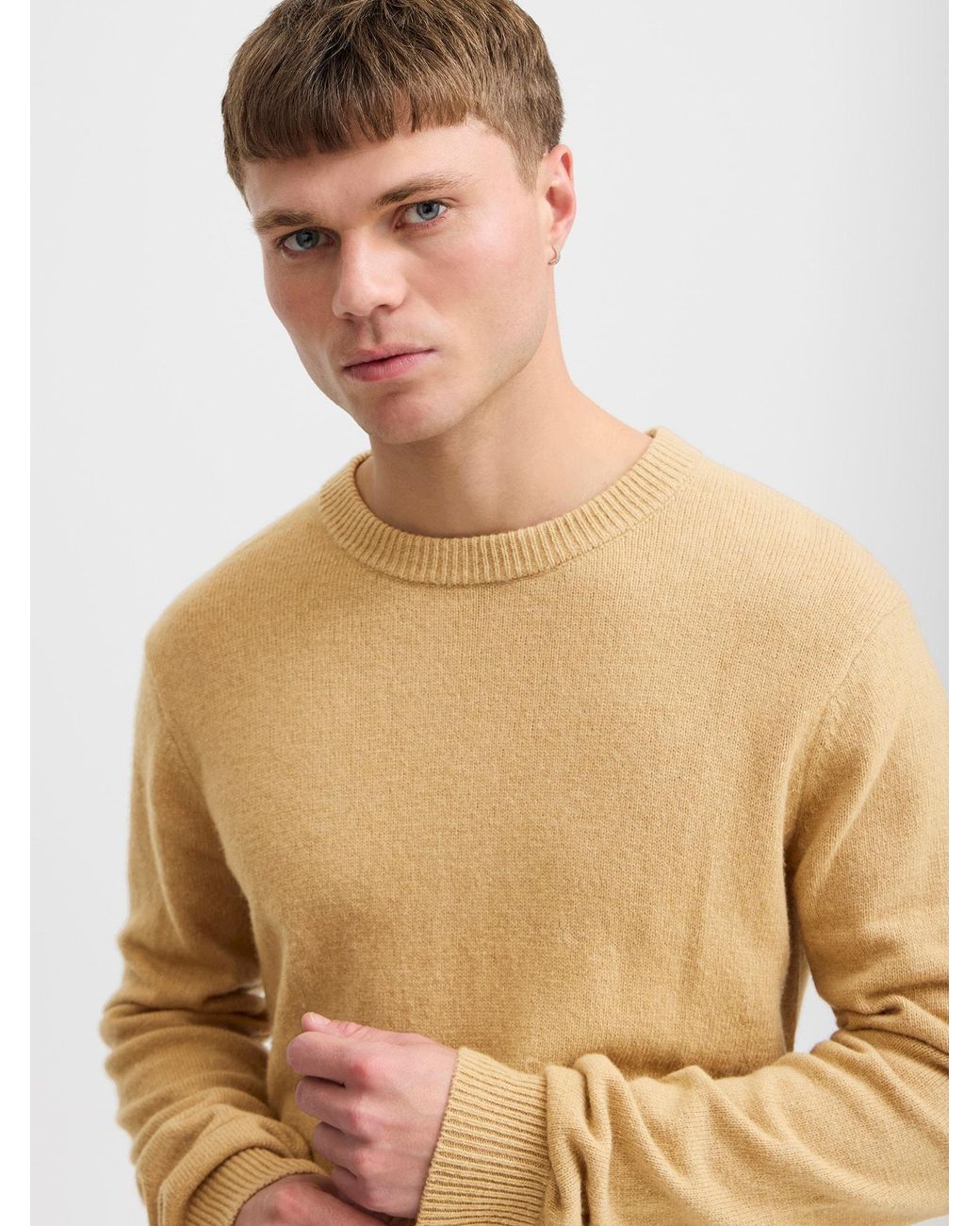 Solid Pullover Sd Dyllon in Natural für Herren