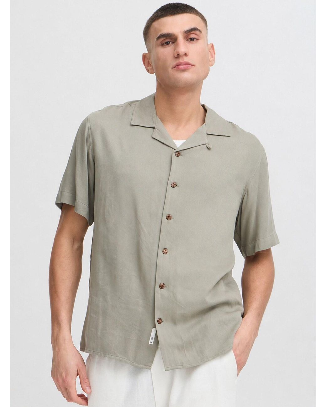 Solid Kurzarmhemd Sdpablo in Gray für Herren