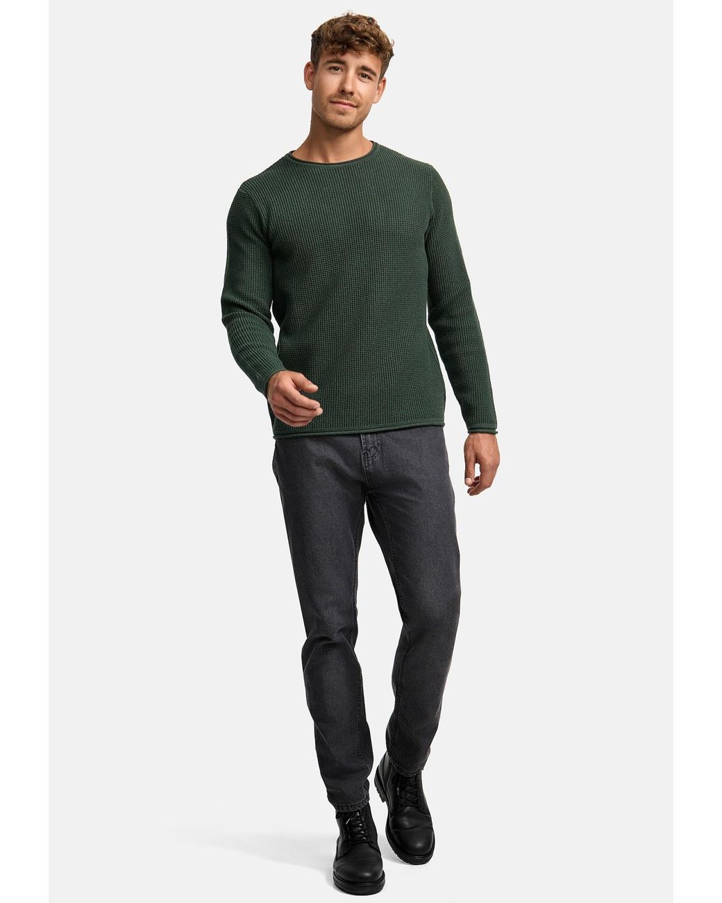 INDICODE Pullover Petri in Green für Herren