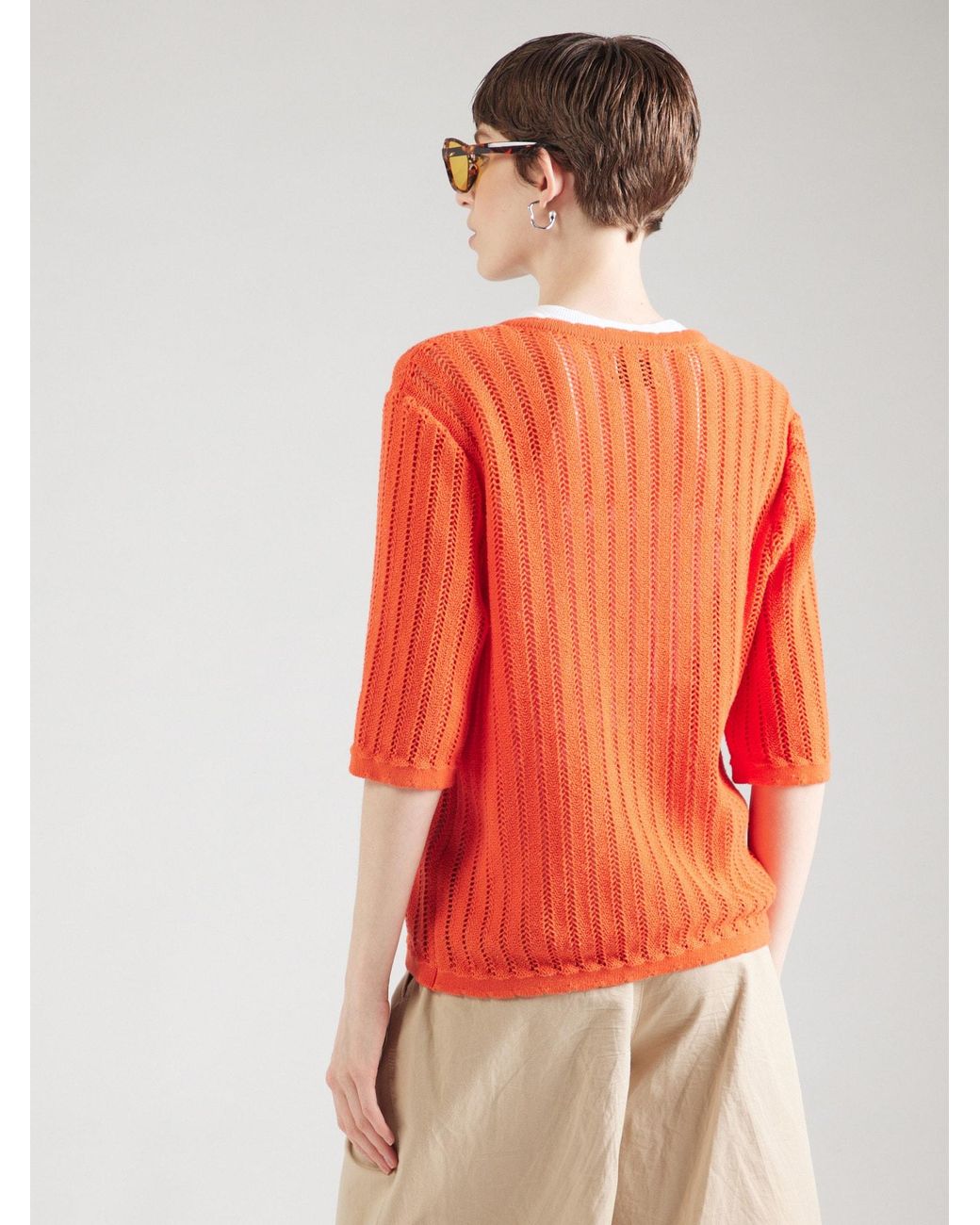 Numph Orange Pullover Nupoelle
