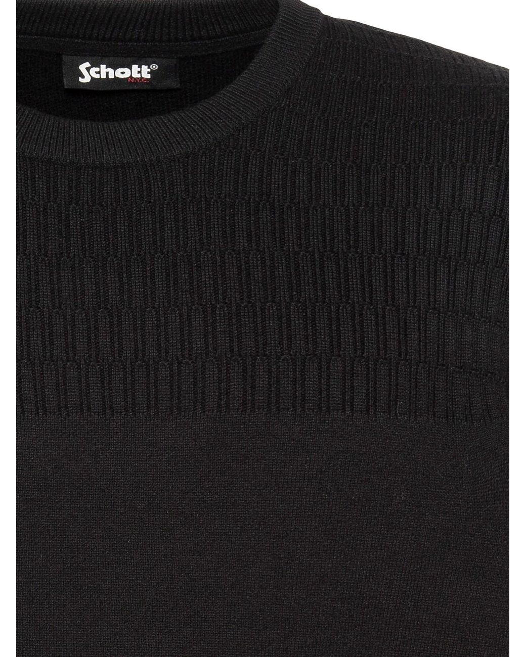 Schott Nyc Pullover in Black für Herren