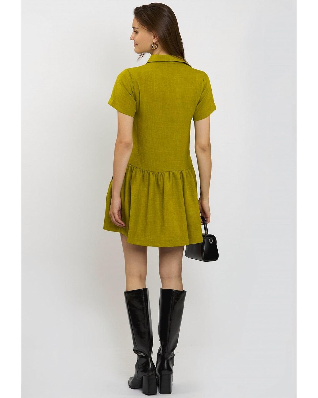 FRESHLIONS Green Blusenkleid Corin