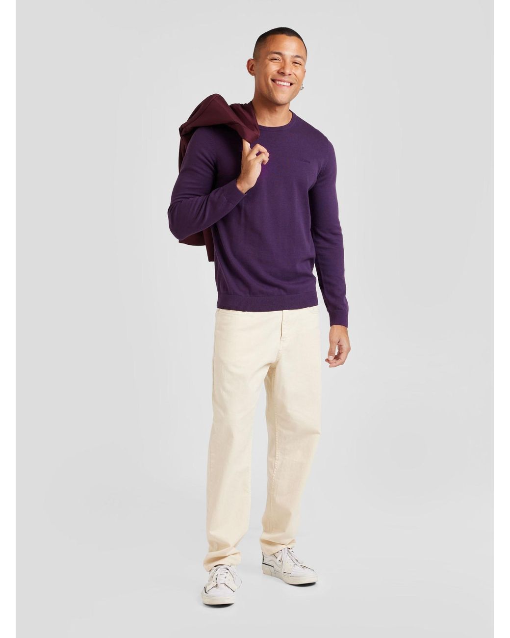 S.oliver Oliver Pullover in Purple für Herren