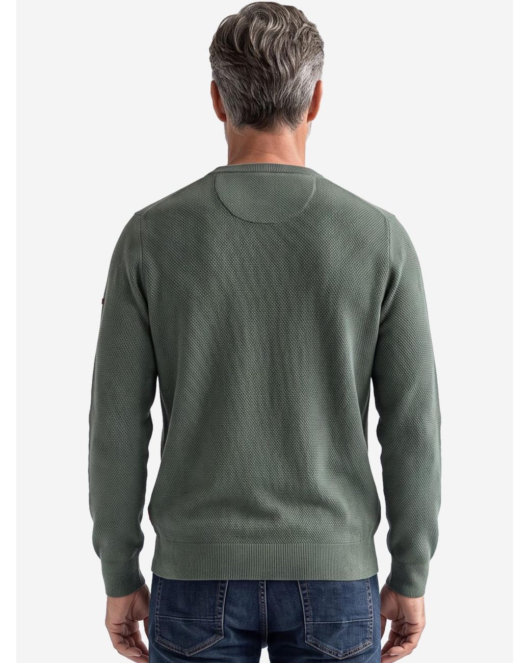 Redmond Pullover Basic in Green für Herren
