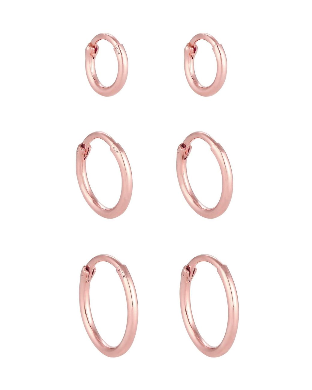 Elli Jewelry Pink Ohrringe Creolen