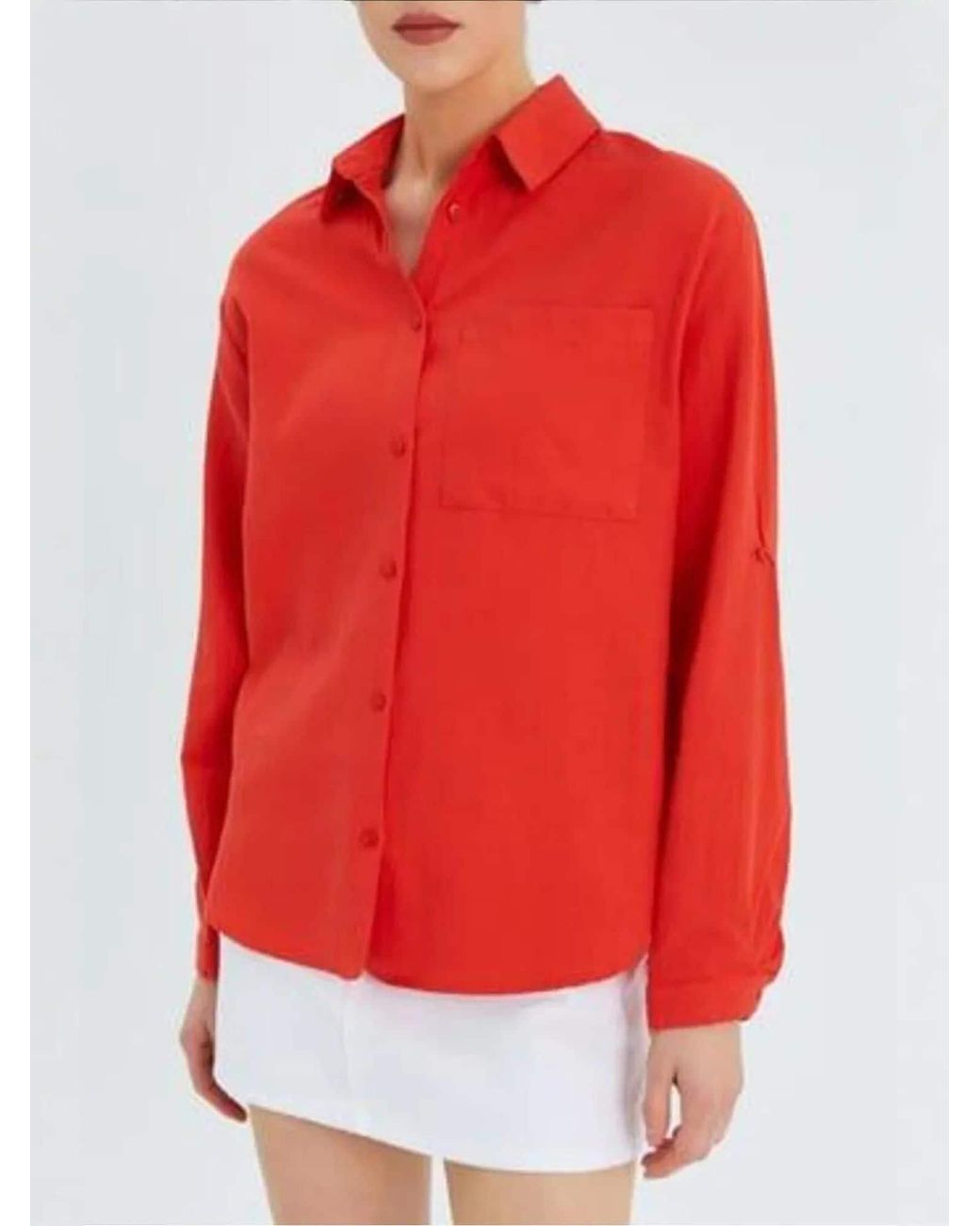 MixRay Red Bluse