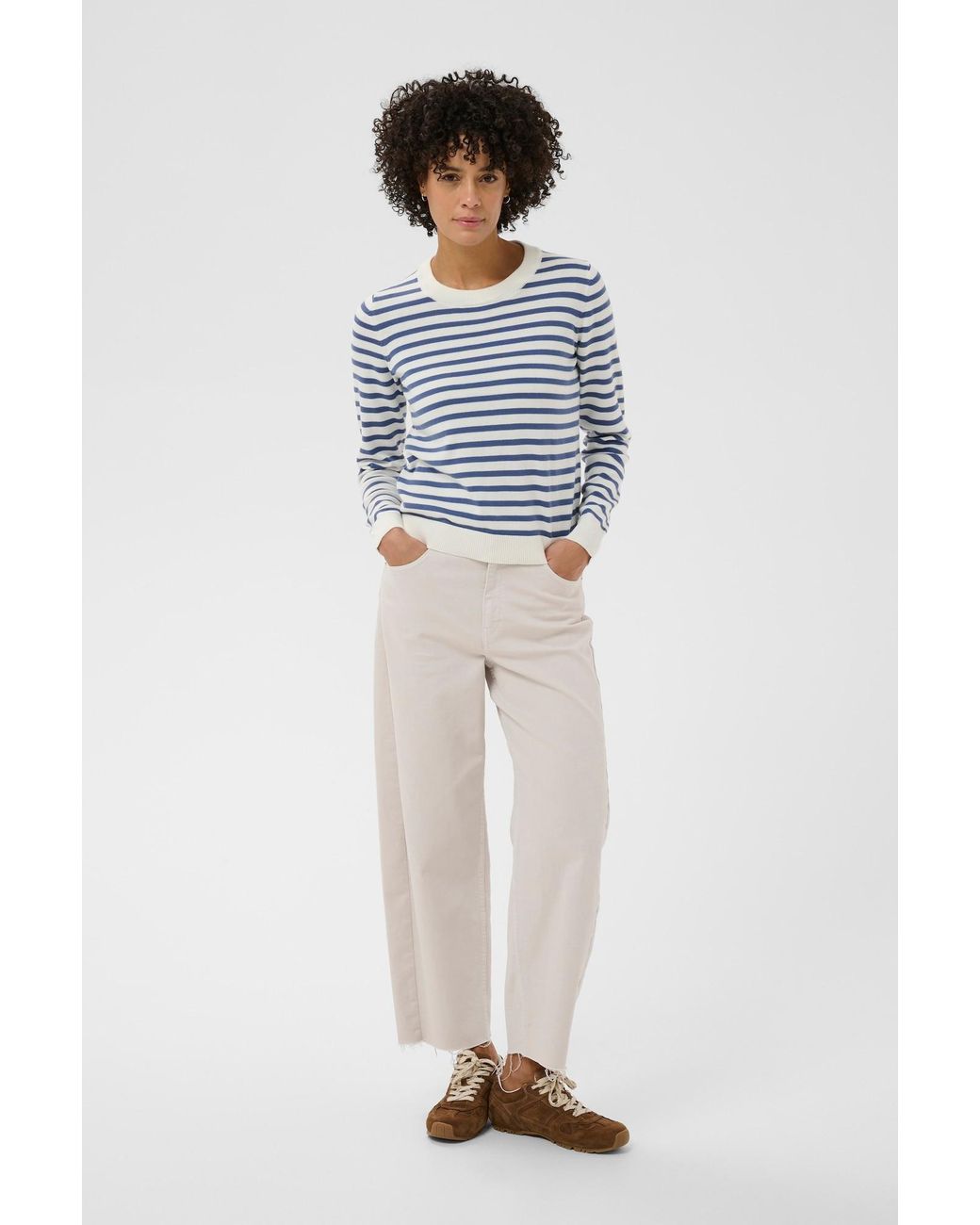 Part Two Blue Pullover Gertiapw