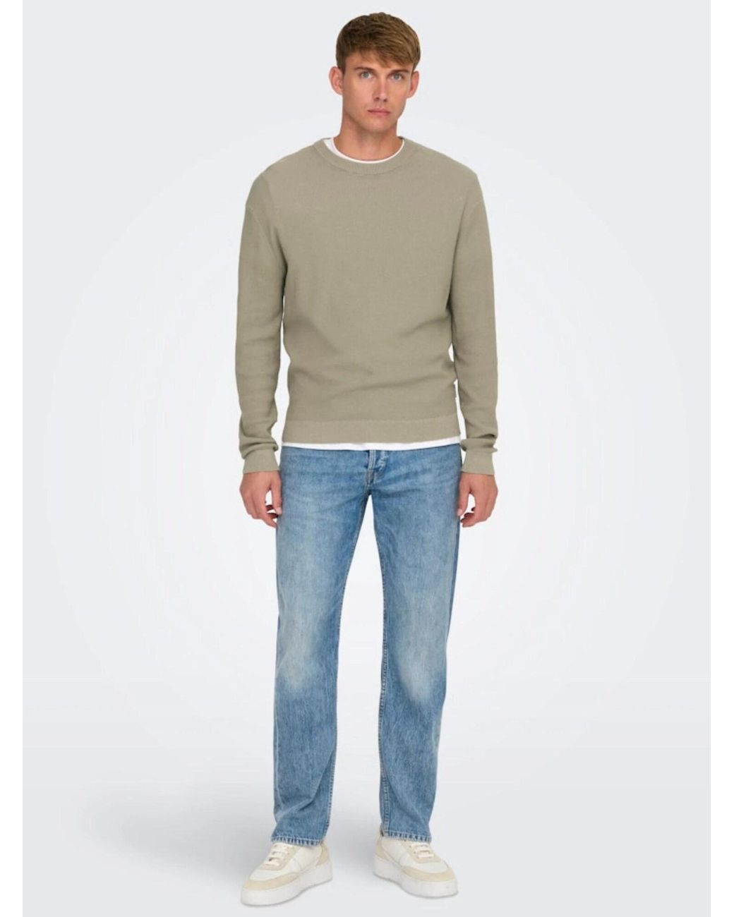 Only & Sons Pullover in Natural für Herren