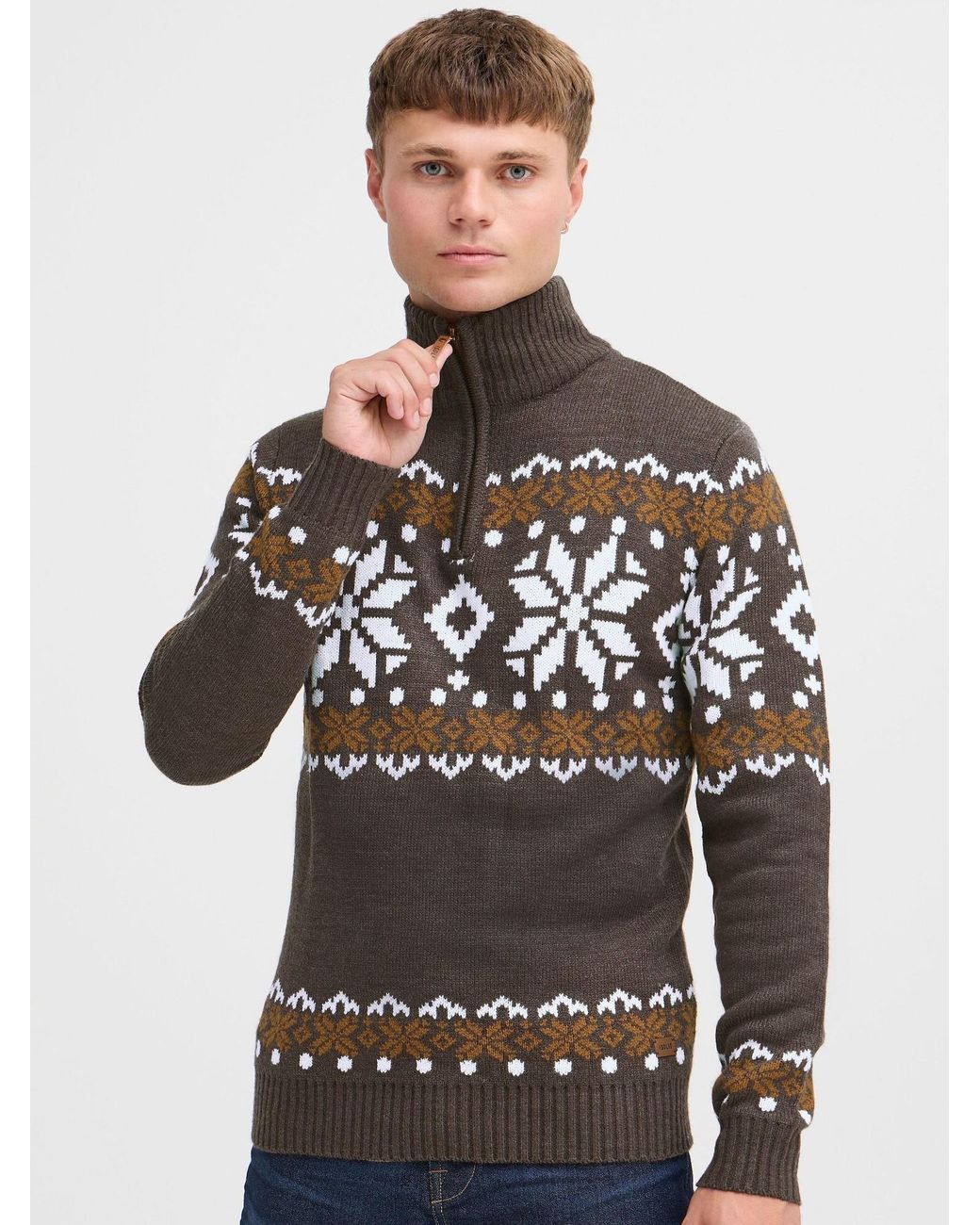 Solid Pullover Norwin in Gray für Herren