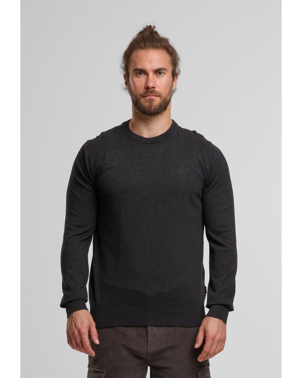 INDICODE Pullover Wildman in Black für Herren
