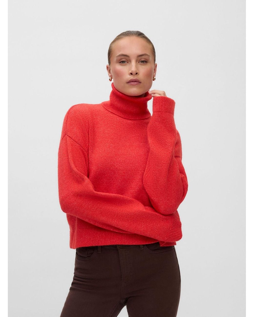 Vero Moda Red Pullover Vmsandy