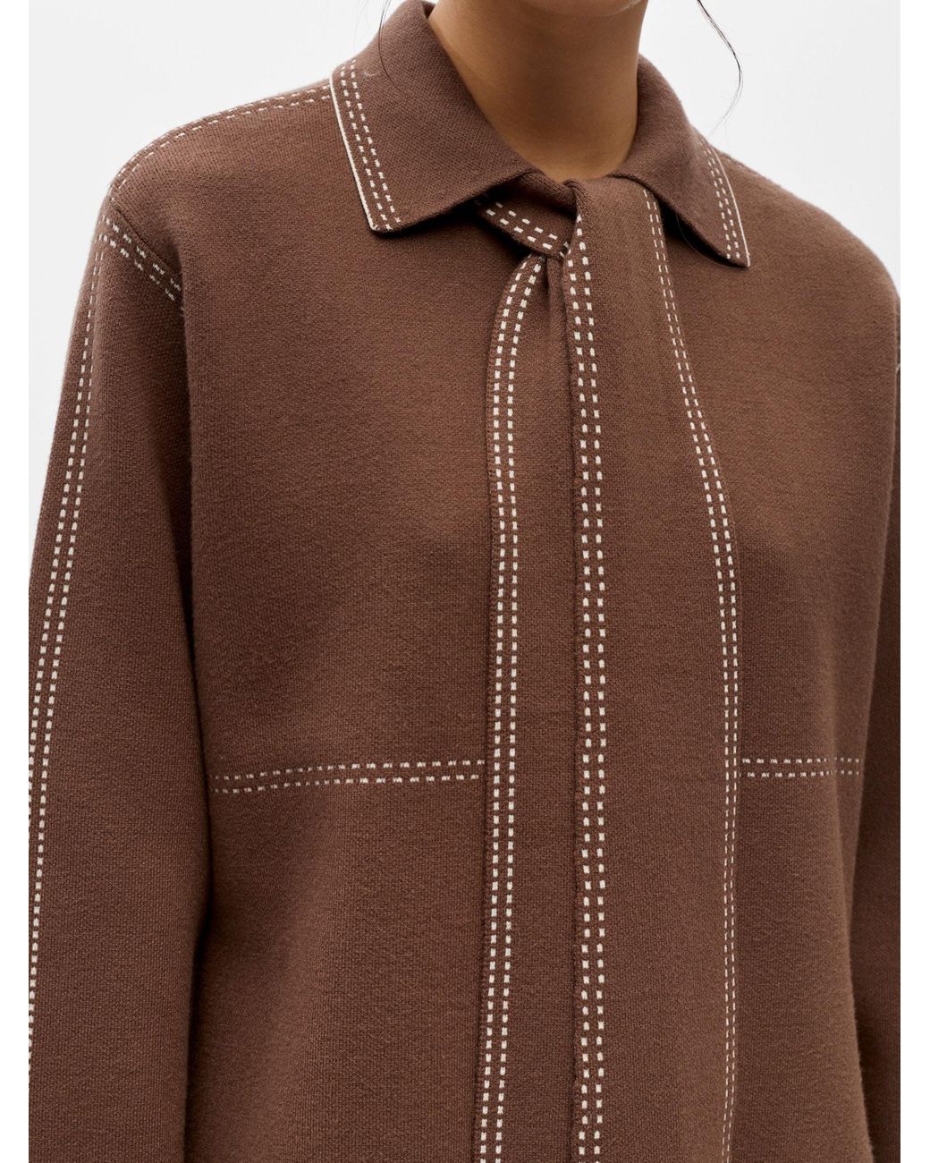 Object Brown Strickjacke Objasima