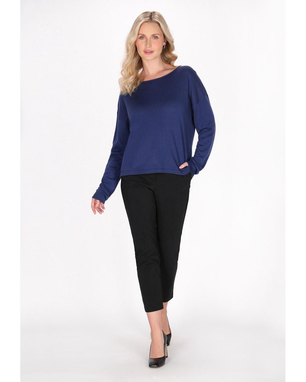 usha BLACK LABEL Blue Pullover