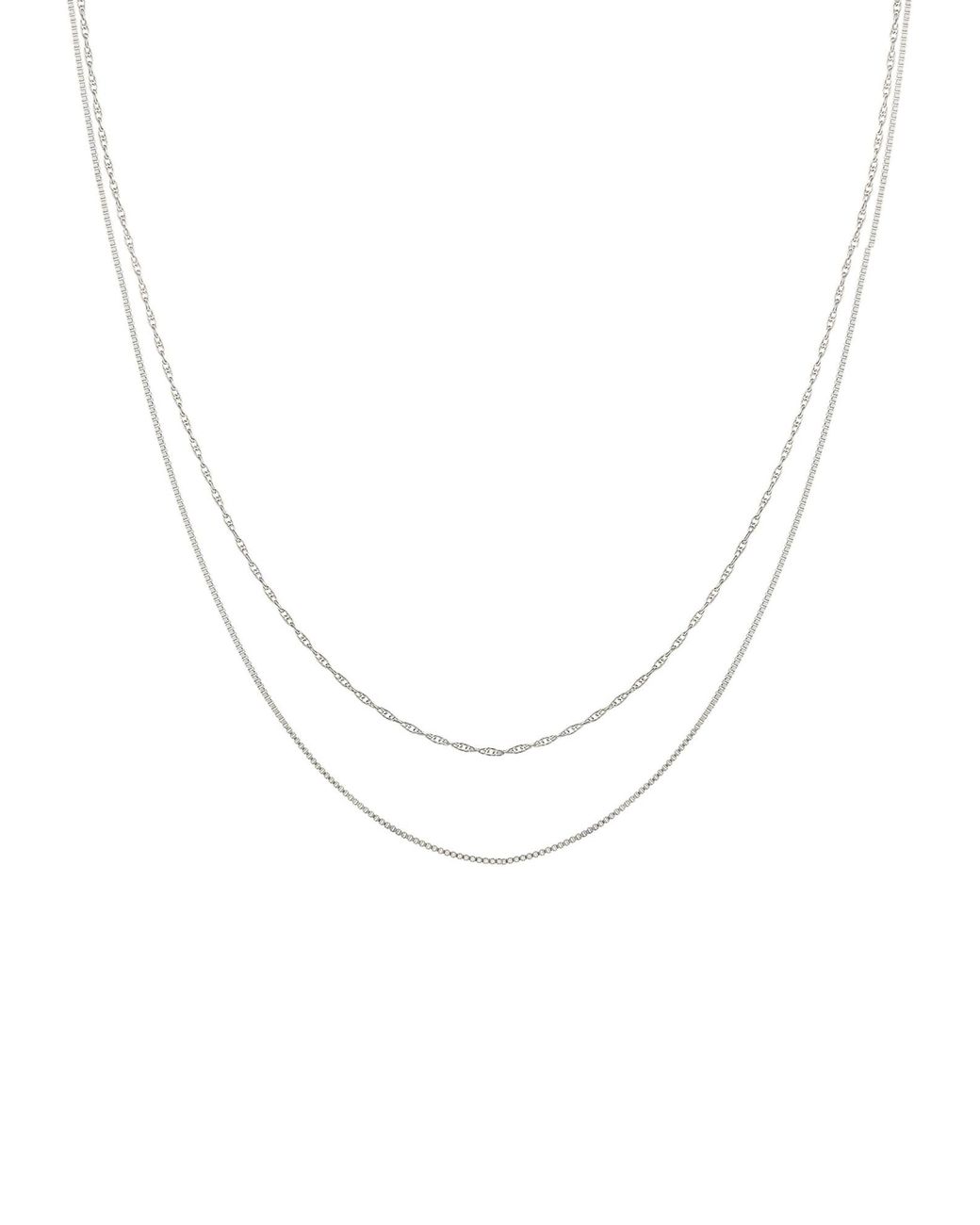 Elli Jewelry Metallic Halskette Layer Basic Kette, Choker